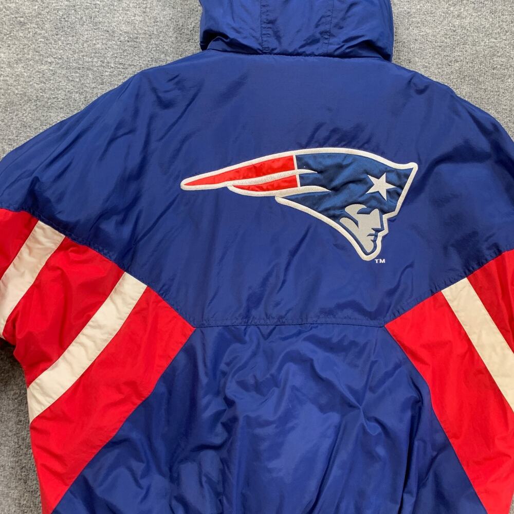 Vintage New England Patriots Jacket Mens XL Pro Line Half Zip Anorak Starter - Picture 11 of 13